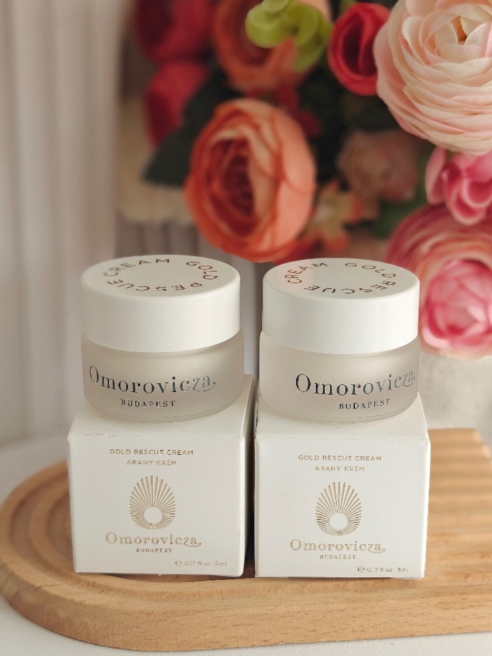 NEW Omorovicza Gold Rescue Cream 5 mL/ 0.17oz each x 2 Travel Size